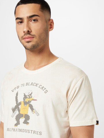 ALPHA INDUSTRIES T-Shirt in Weiß