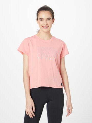 DKNY Performance Funktionsbluse i rød: forside