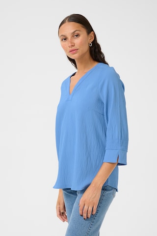 Kaffe - Blusa 'KAlinda' em azul: frente
