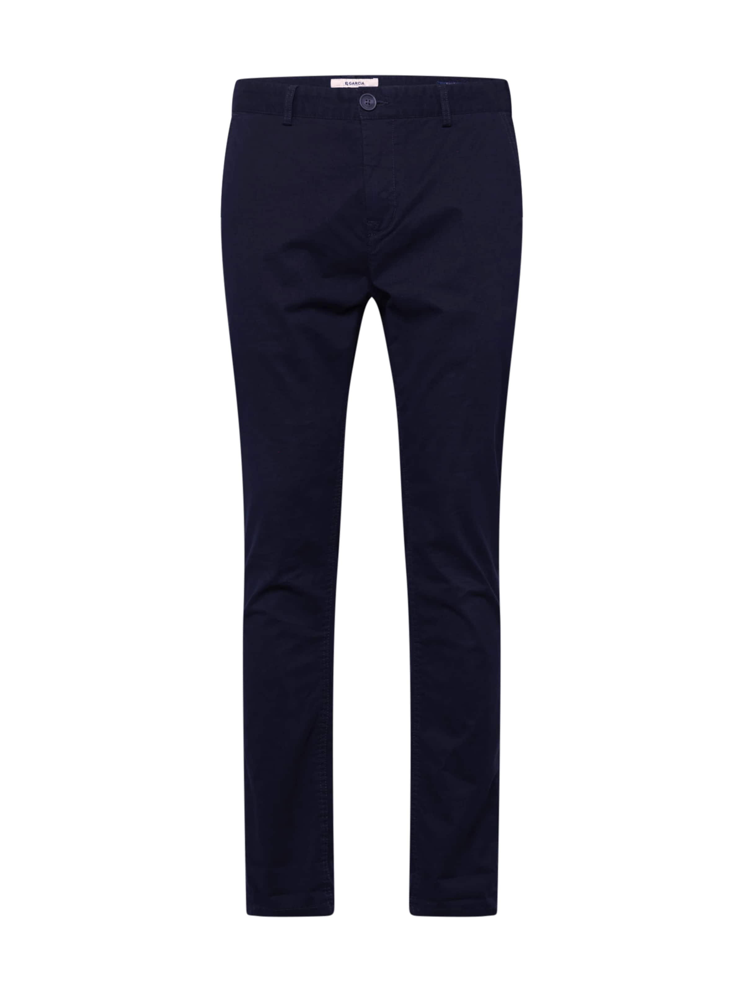GARCIA regular Lærredsbukser i blå: forside