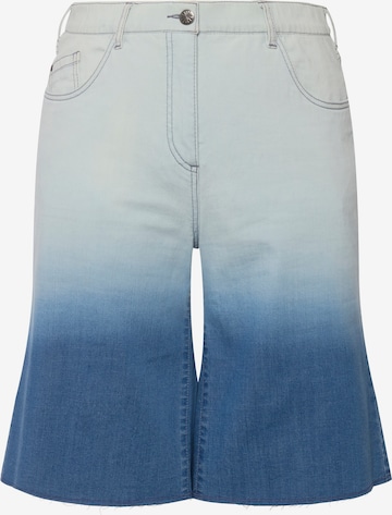 Ulla Popken Flared Jeans in Blauw: voorkant