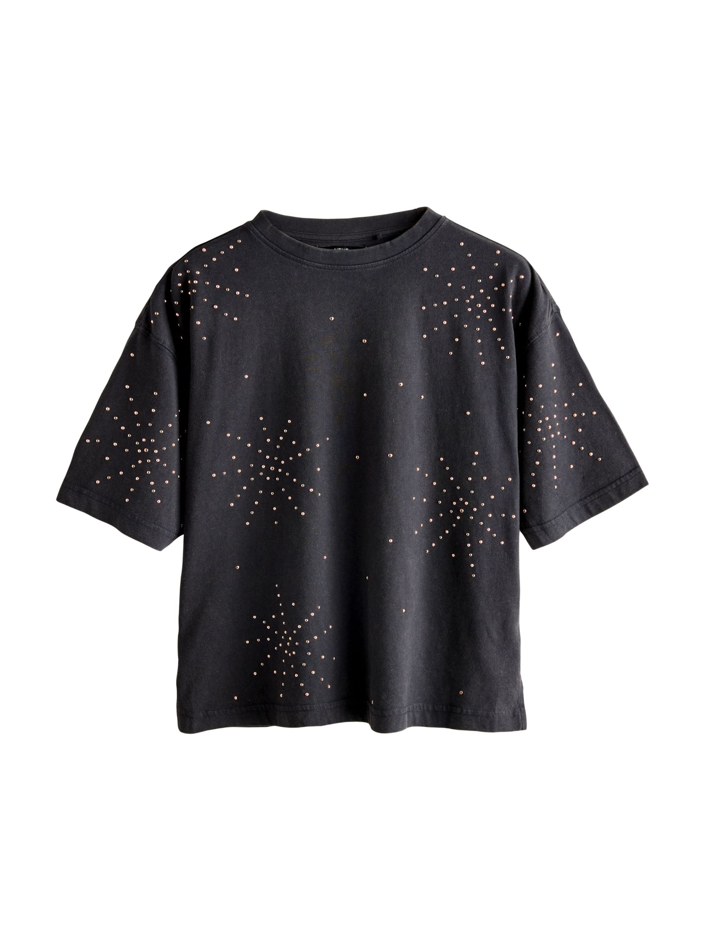 Next T-shirt i svart: framsida