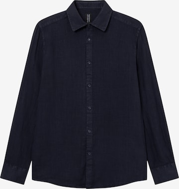 Coupe regular Chemise 'Collo' BOMBOOGIE en bleu : devant