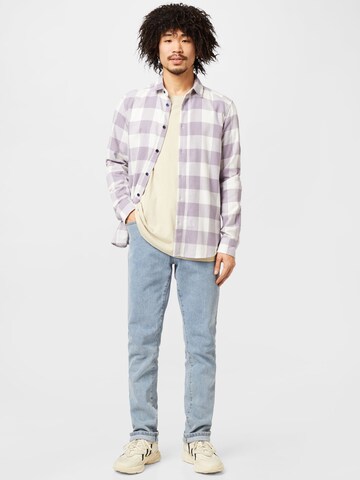 Only & Sons - Slim Fit Camisa 'Gudmund' em roxo