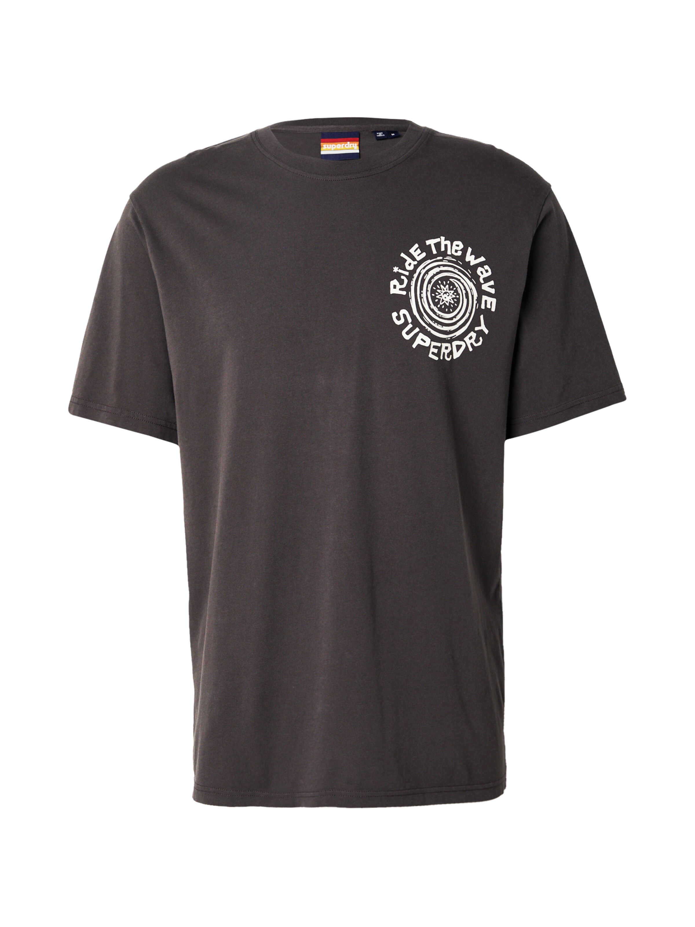 T-Shirt 'Outdoor Narrative' Superdry en gris : devant