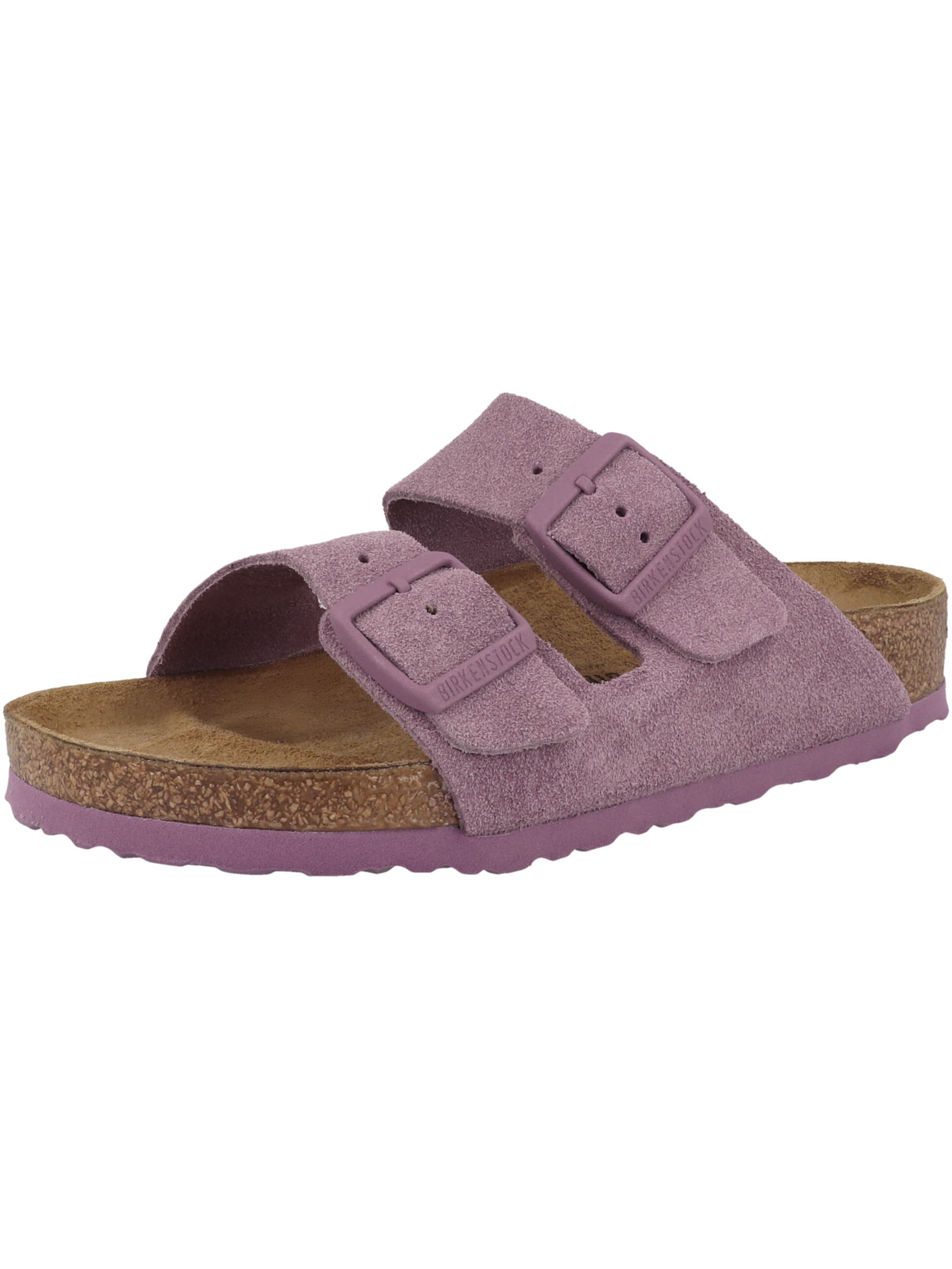 BIRKENSTOCK - Sapato aberto 'Arizona' em roxo: frente