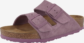 BIRKENSTOCK - Sapato aberto 'Arizona' em roxo: frente
