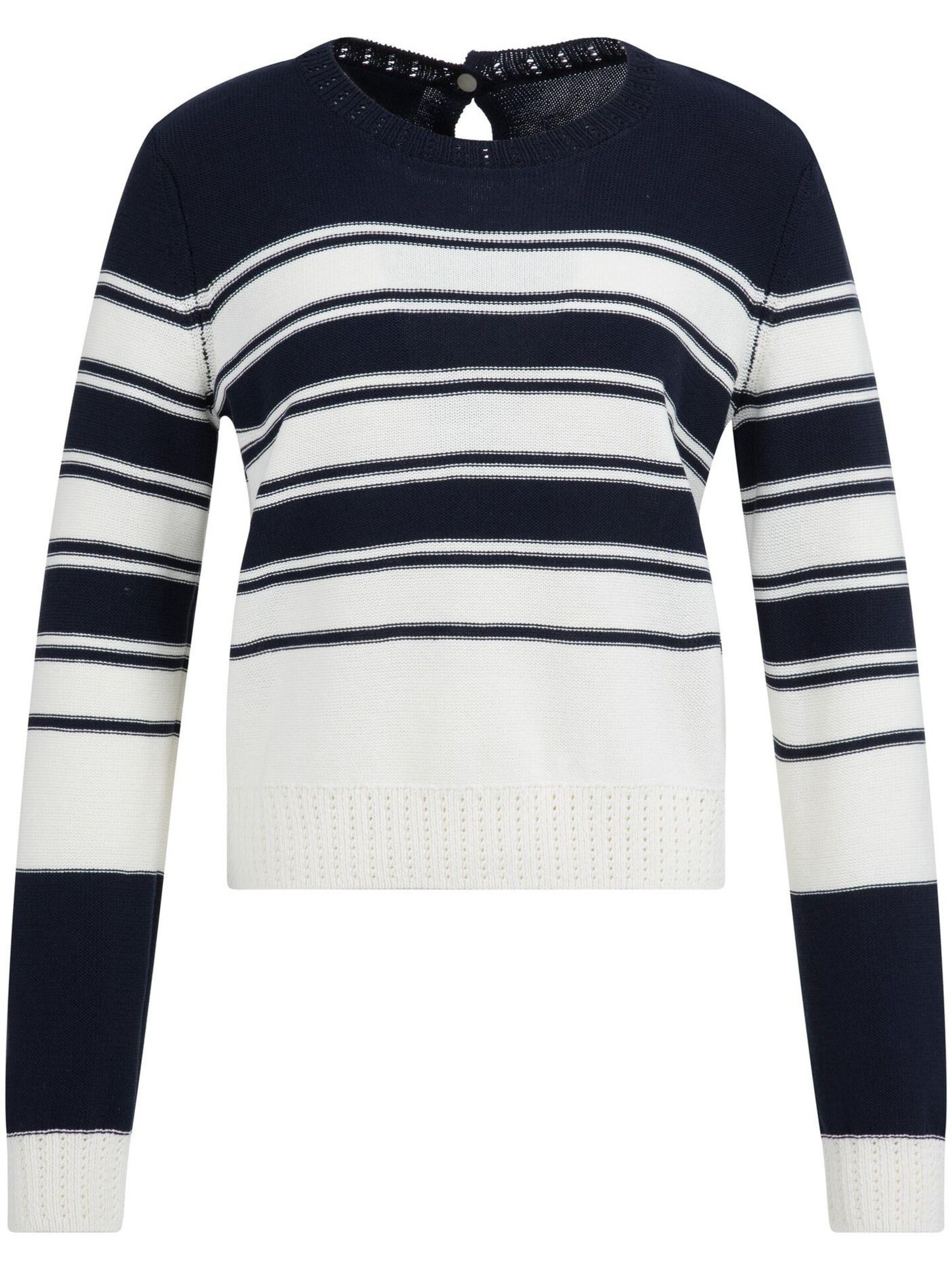 YAYA Pullover 'Gestreifter Pullover'‌ in Blau