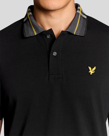 Maglietta 'Tartan' di Lyle & Scott in nero