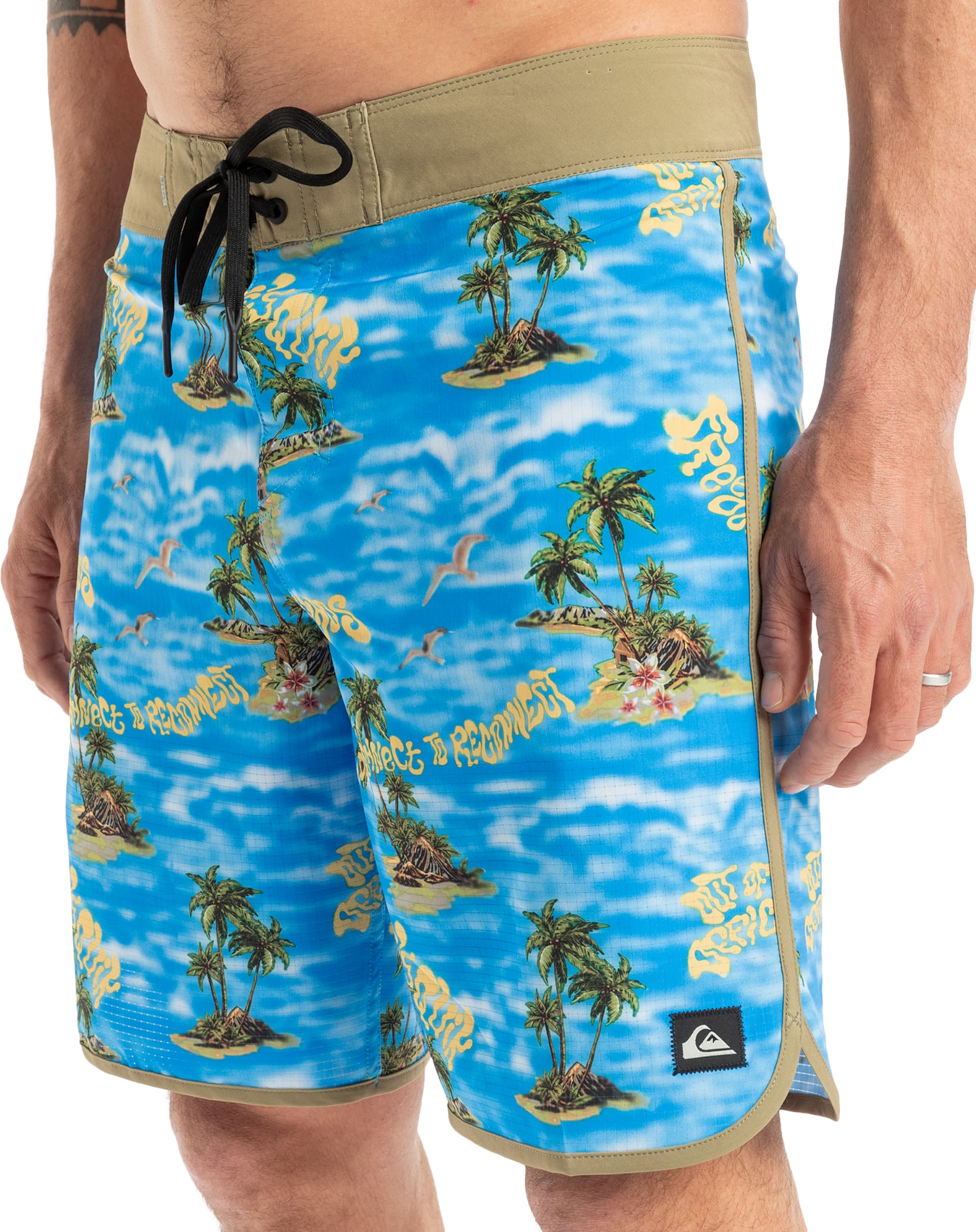 QUIKSILVER Swimming Trunks 'Highline Scallop 1' in Blue