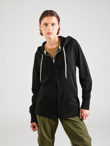 GAP Sudadera con cremallera - true black/negro 