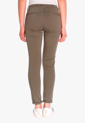 Le Temps Des Cerises Regular Chino Pants 'DYLI 2' in Green