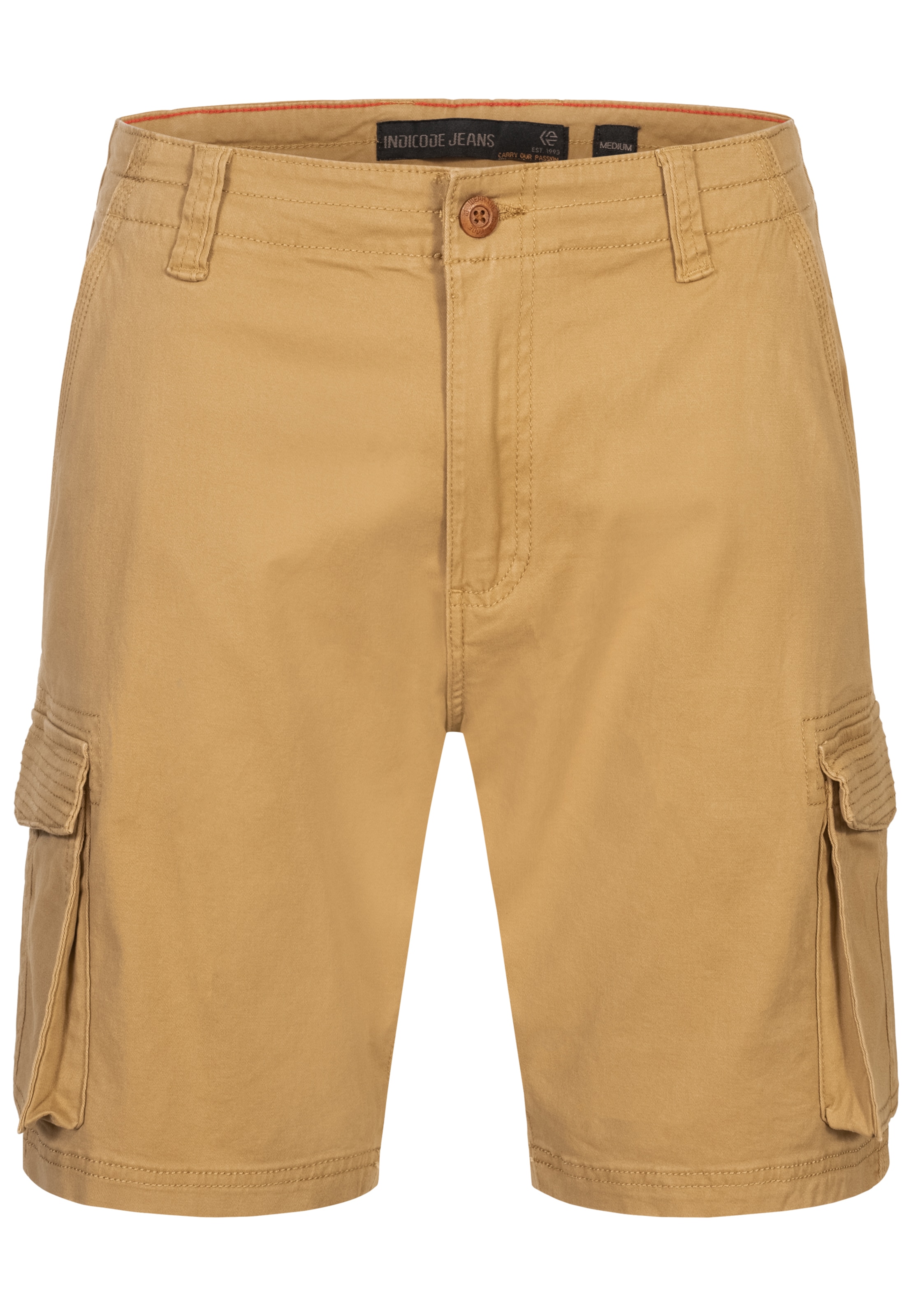 INDICODE JEANS Cargohose 'Solupe' in Beige: Vorderseite