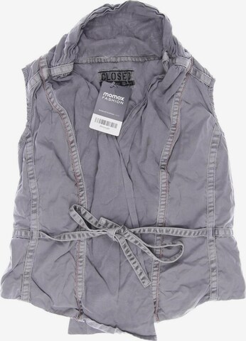 Closed Vest in S in Grey: front
