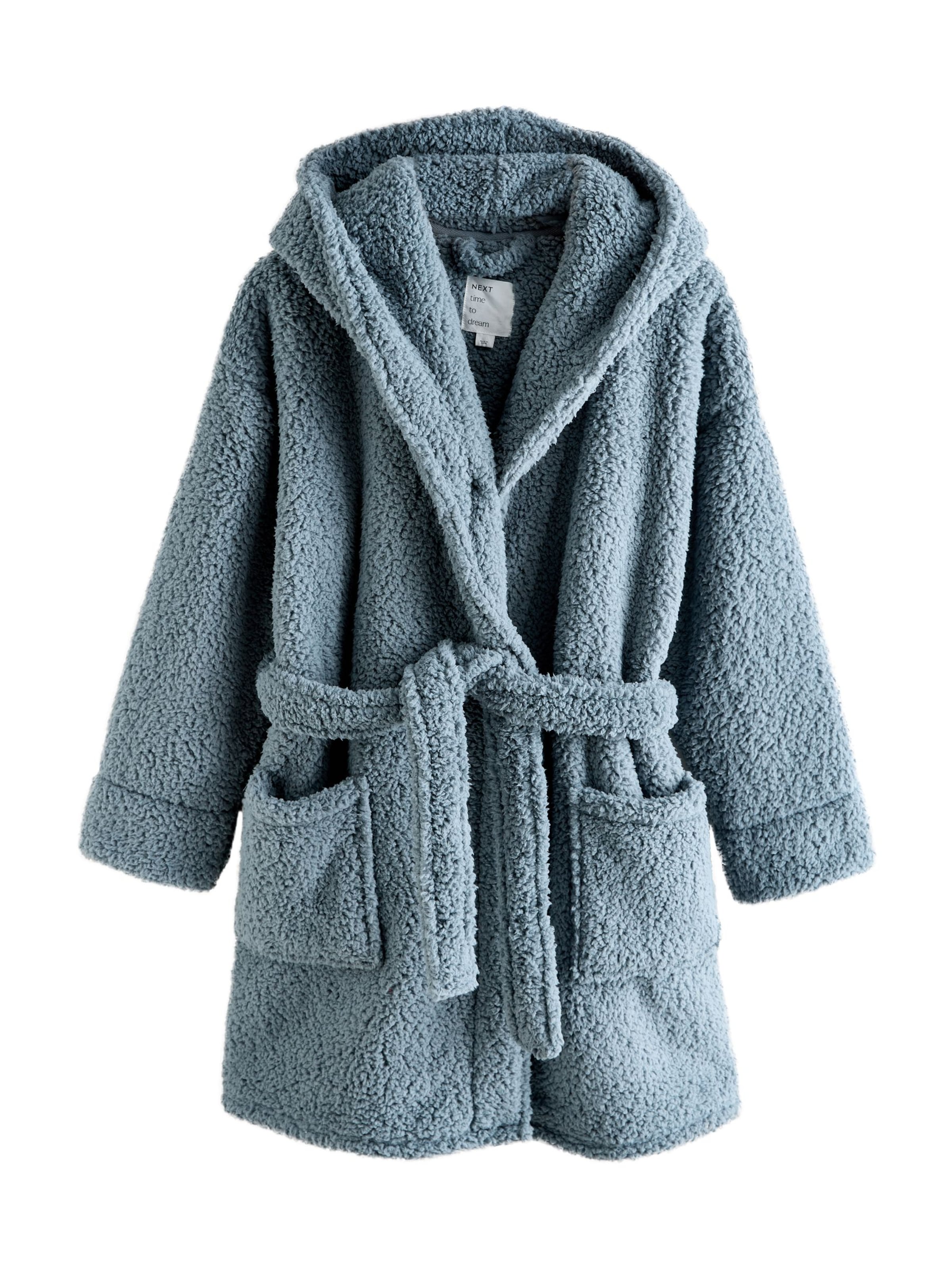 Halat de baie scurt de la Next pe albastru: față