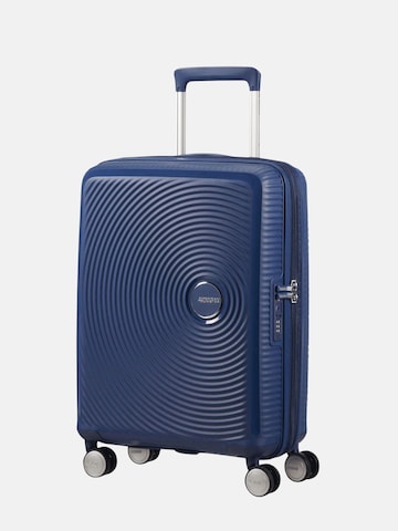 Trolley 'SOUNDBOX SPINNER 55/20 TSA EXP' di American Tourister in blu