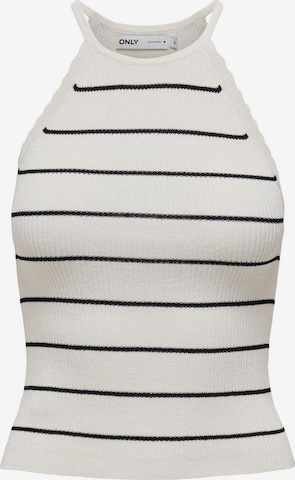 ONLY Knitted Top 'GEMMA' in White: front