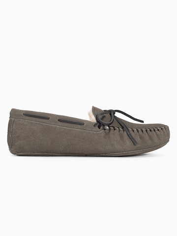 Minnetonka Moccasins in Grey