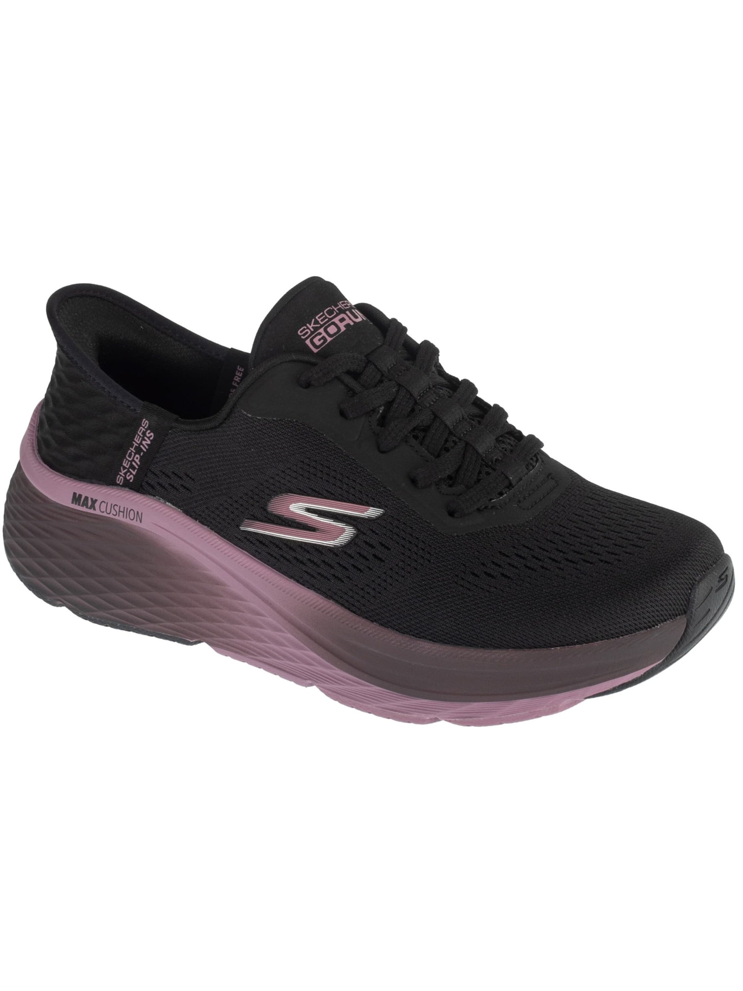 SKECHERS Sportschoen 'Skechers Slip-Ins: Max Cushioning Elite 2.0 - Solace' in Zwart: voorkant