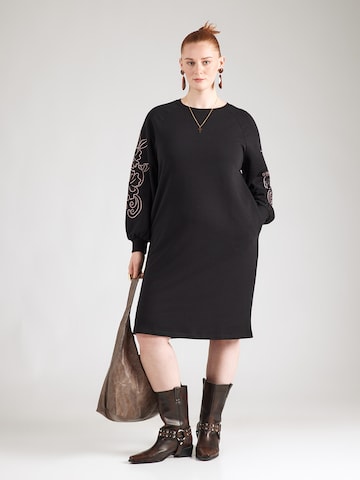 ONLY Carmakoma Obleka 'CARELLE' | črna barva: sprednja stran