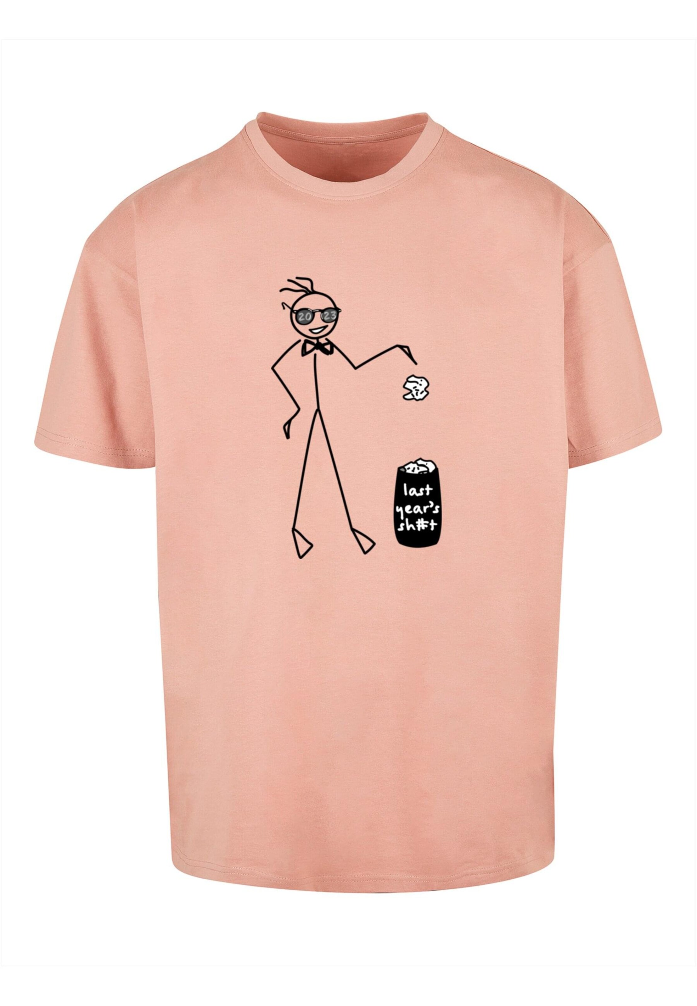 rožinė Merchcode Marškinėliai 'Last Year': priekis