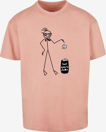 T-Shirt 'Last Year' Merchcode en rose : devant