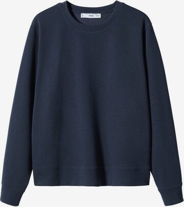 MANGO Sweatshirt 'Pique' in Blau: predná strana