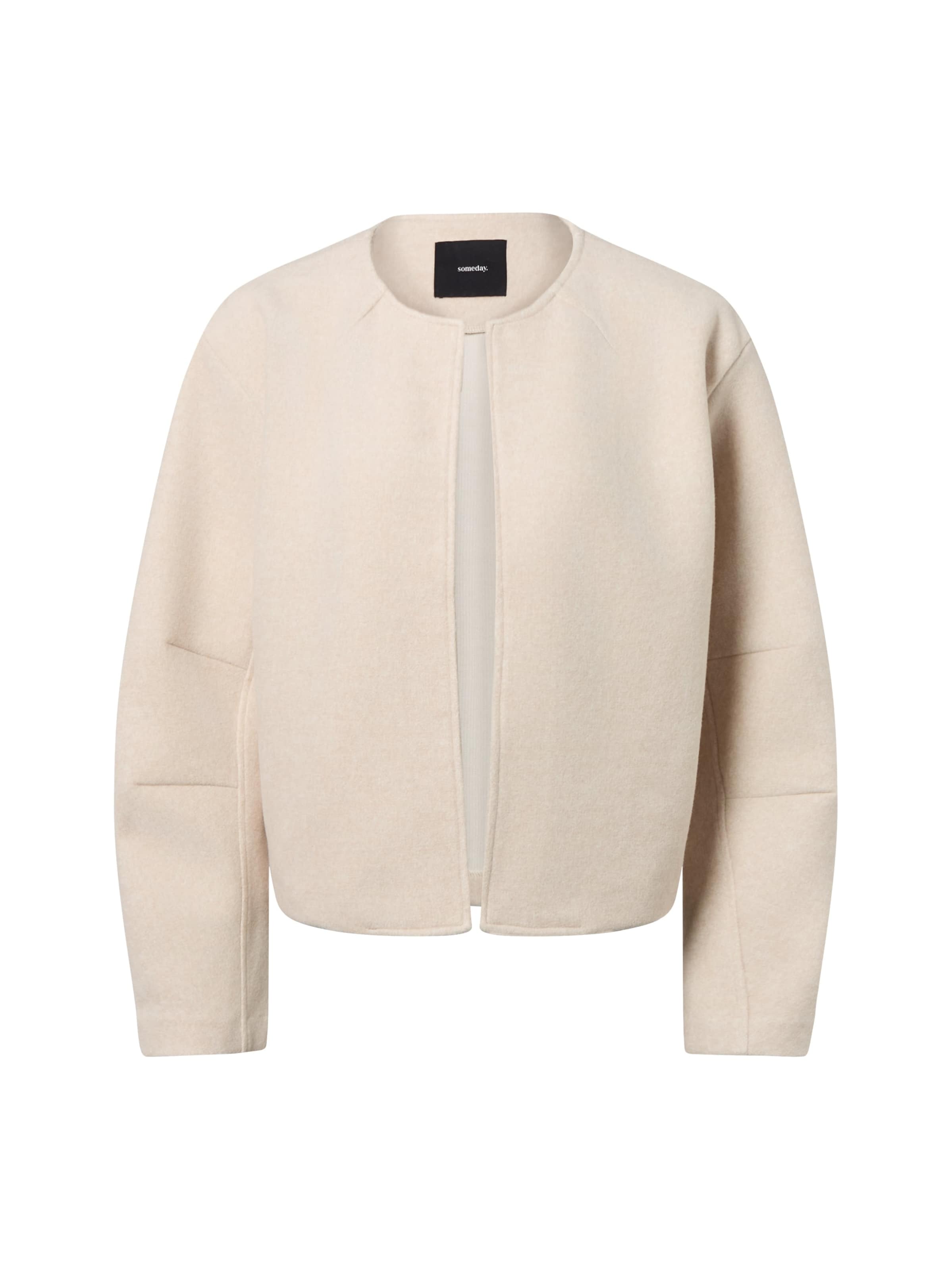 Someday Strickjacke 'Ubea' in Beige: Vorderseite