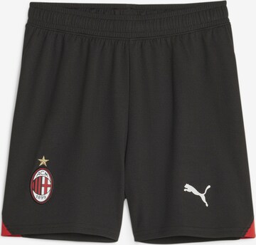 PUMA Regular Workout Pants 'AC Milan' in Brown: front