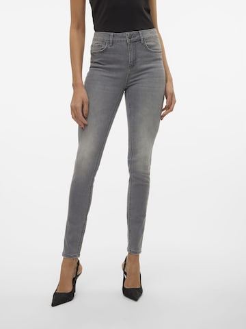 VERO MODA Skinny Jeans 'FLASH' in Grey: front