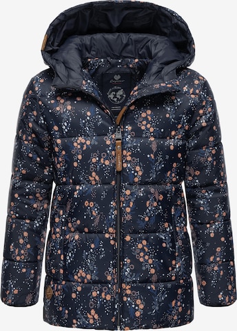 Ragwear Winter Jacket 'Roxanka' in Blue: front