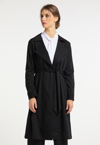 Manteau mi-saison usha BLACK LABEL en noir : devant