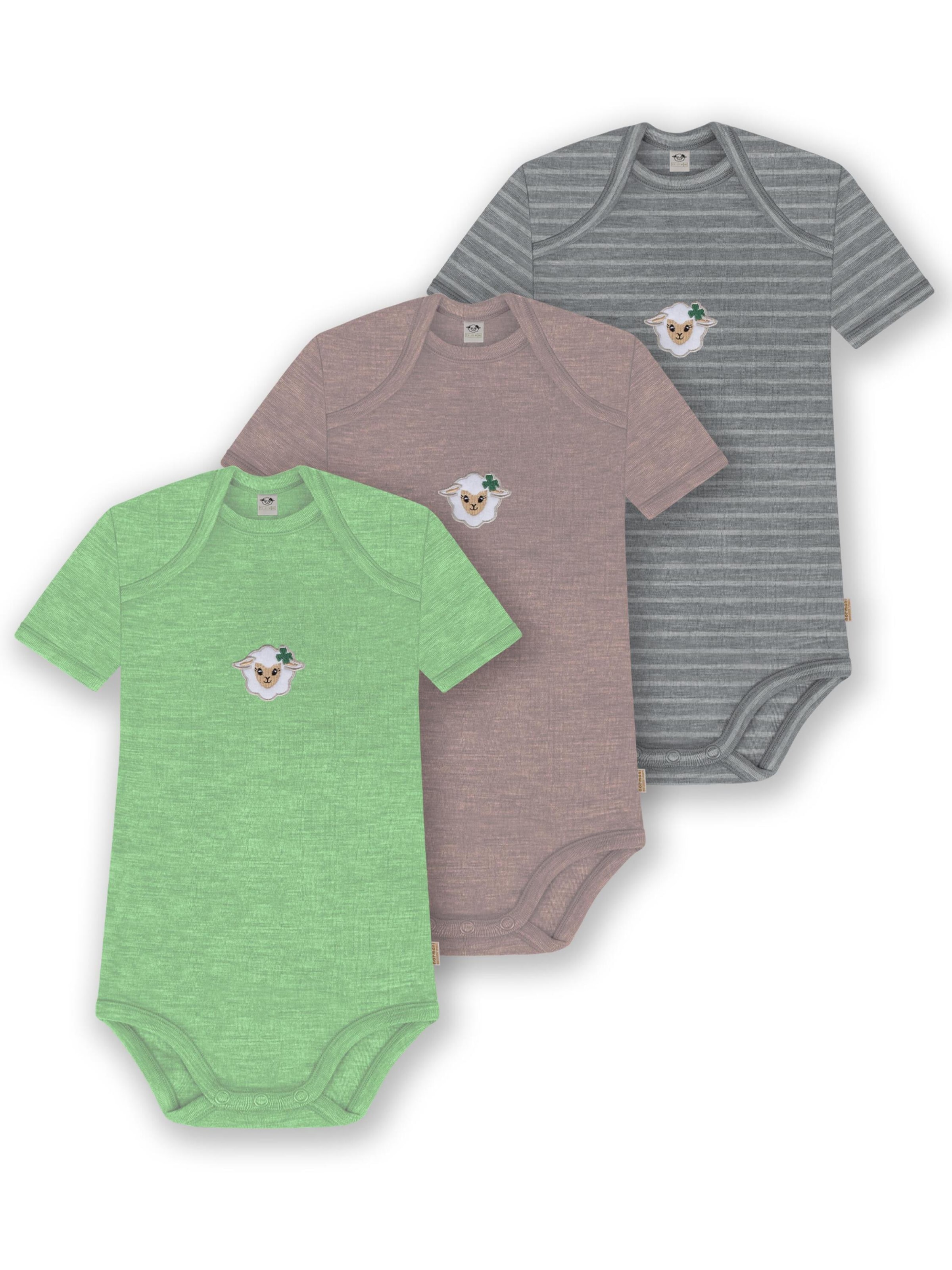 Barboteuse / body normani en gris : devant