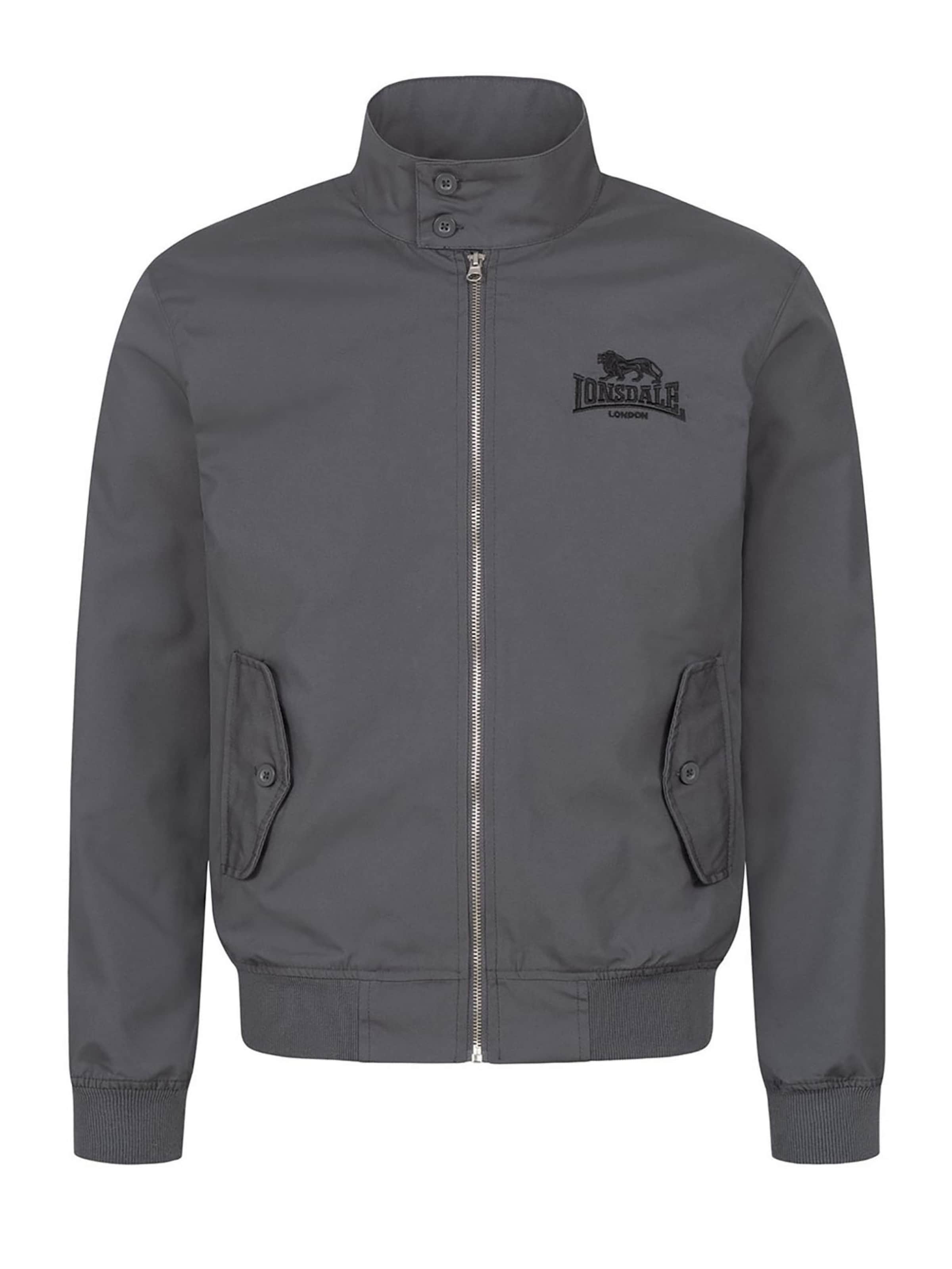 LONSDALE Übergangsjacke 'Acton'‌‌‌‌‌‌‌‌‌ in Grau: Vorderseite