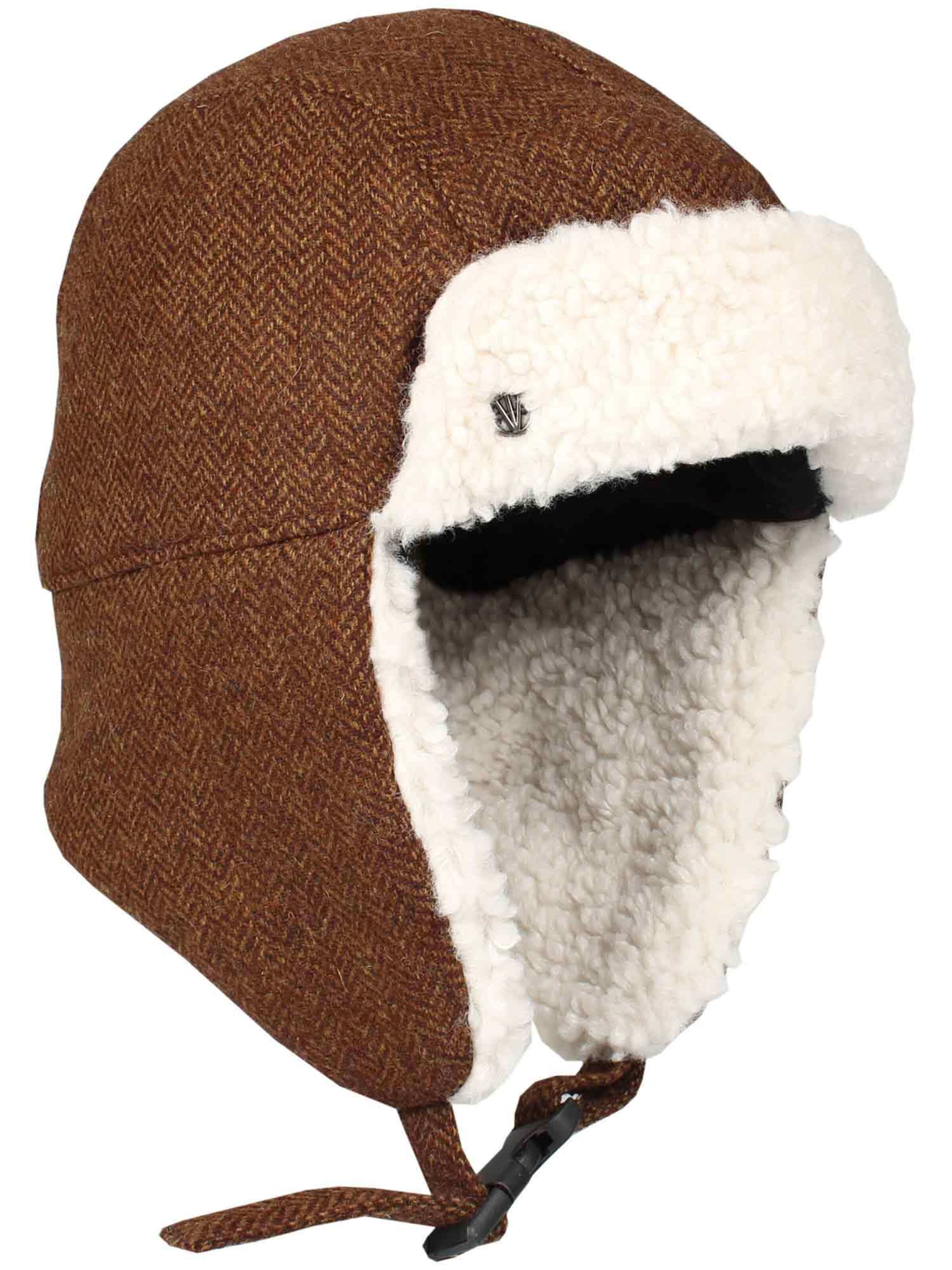 LOEVENICH Beanie in Brown: front