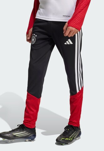 ADIDAS PERFORMANCE Tapered Sporthose 'Deutschland 26 Tiro' in Schwarz: Vorderseite