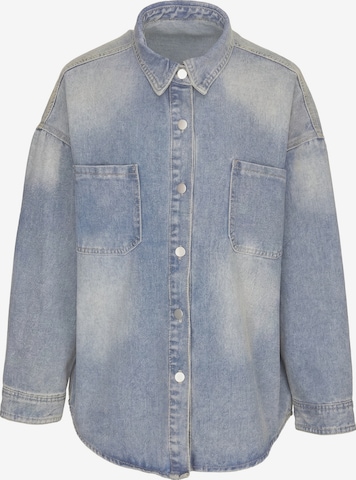 MYMO - Blusa en azul: frente