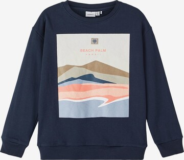 NAME IT Sweatshirt 'Friksen' in Blauw: voorkant