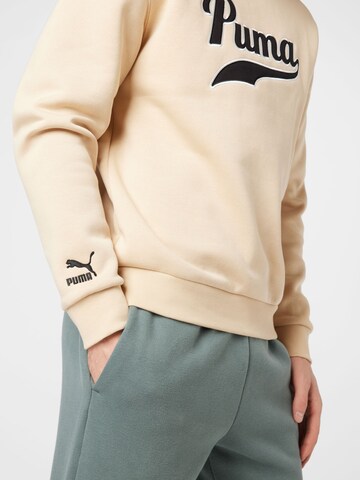 PUMA Sweatshirt 'Team' in Beige