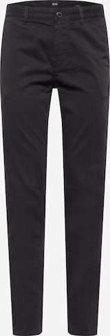BOSS Orange Slim fit Chino Pants 'Taber' in Black: front