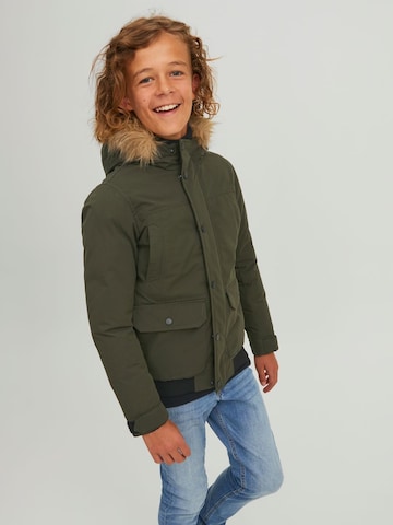 Jack & Jones Junior Winter Jacket 'WINNER' in Green