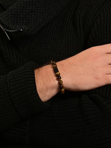 Akzent Bracelet 'Jareth, langlebig' in Brown: front