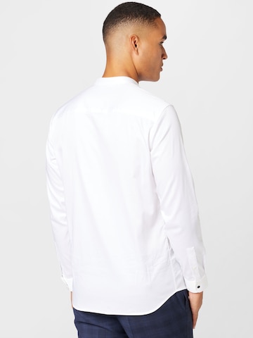 JACK & JONES Slim fit Button Up Shirt 'PARMA' in White