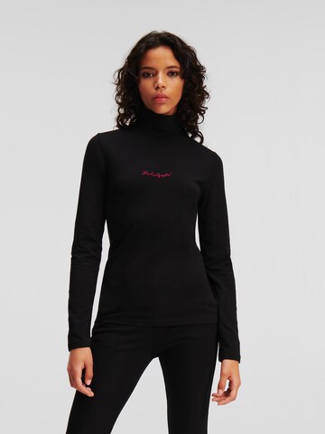 Karl Lagerfeld - Camisa em preto: frente