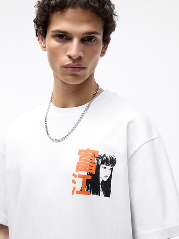 T-Shirt Pull&Bear en blanc