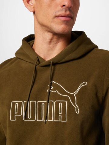 Hanorac sport de la PUMA pe verde