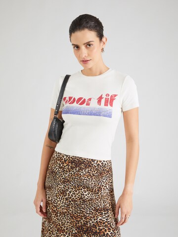 TOPSHOP Μπλουζάκι 'Sportif' σε μπεζ: μπροστά
