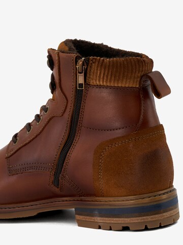 Dune LONDON - Botas com atacadores em castanho