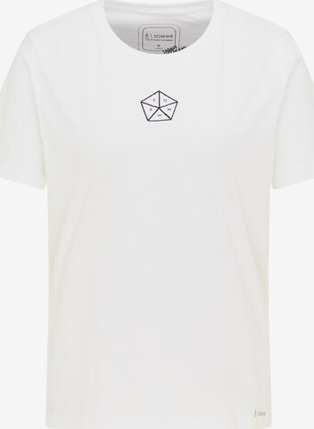 SOMWR Shirt 'THE PENTAGON TEE' in White: front