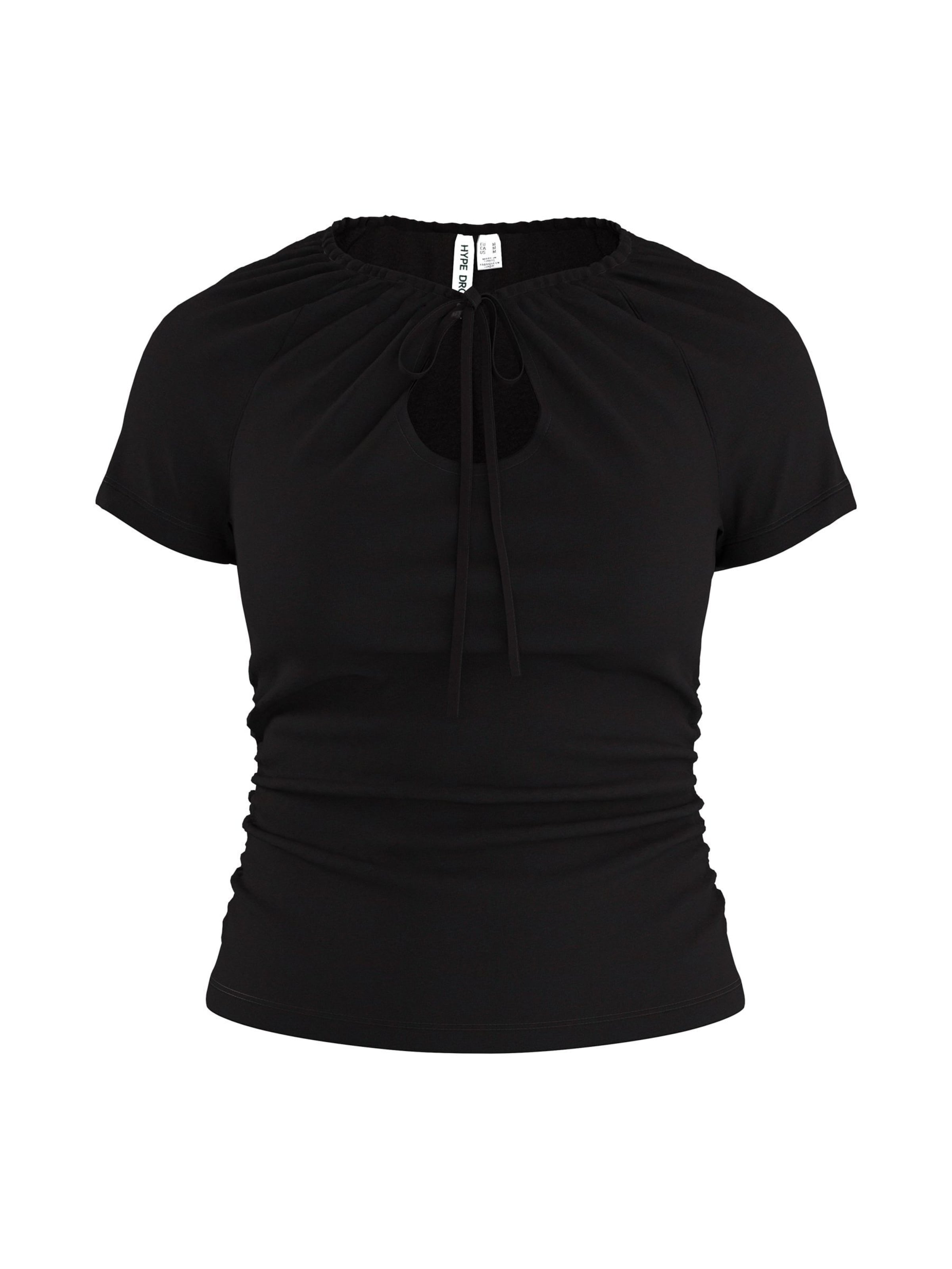 HYPEDROP - Camiseta 'Bea' en negro: frente